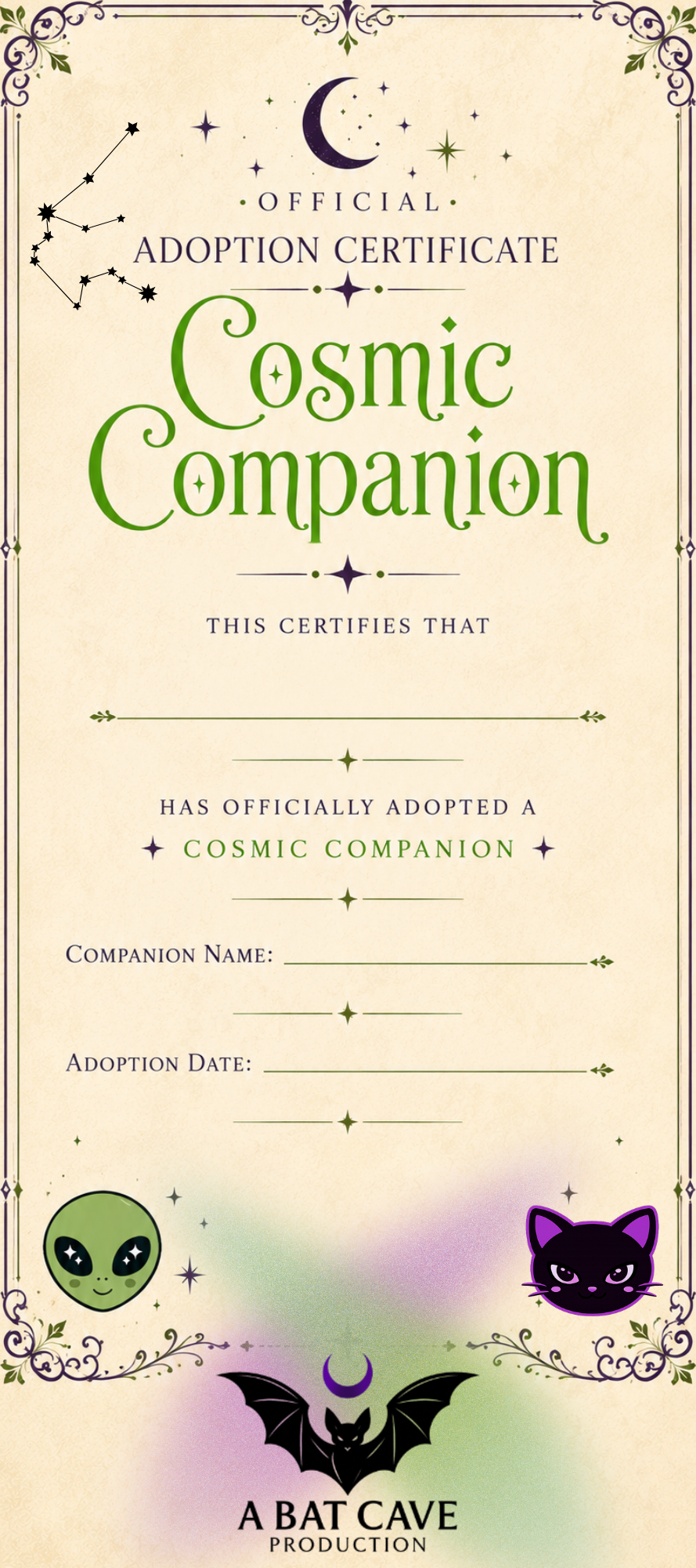 Cosmic Companion Adoption