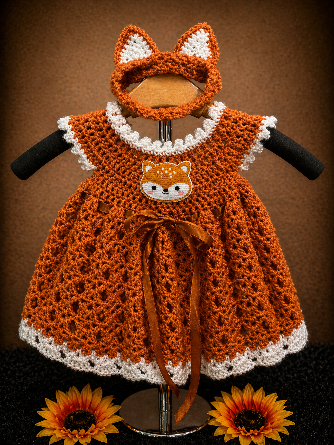 Foxy Fun Baby Dress Set (0–6 Months)