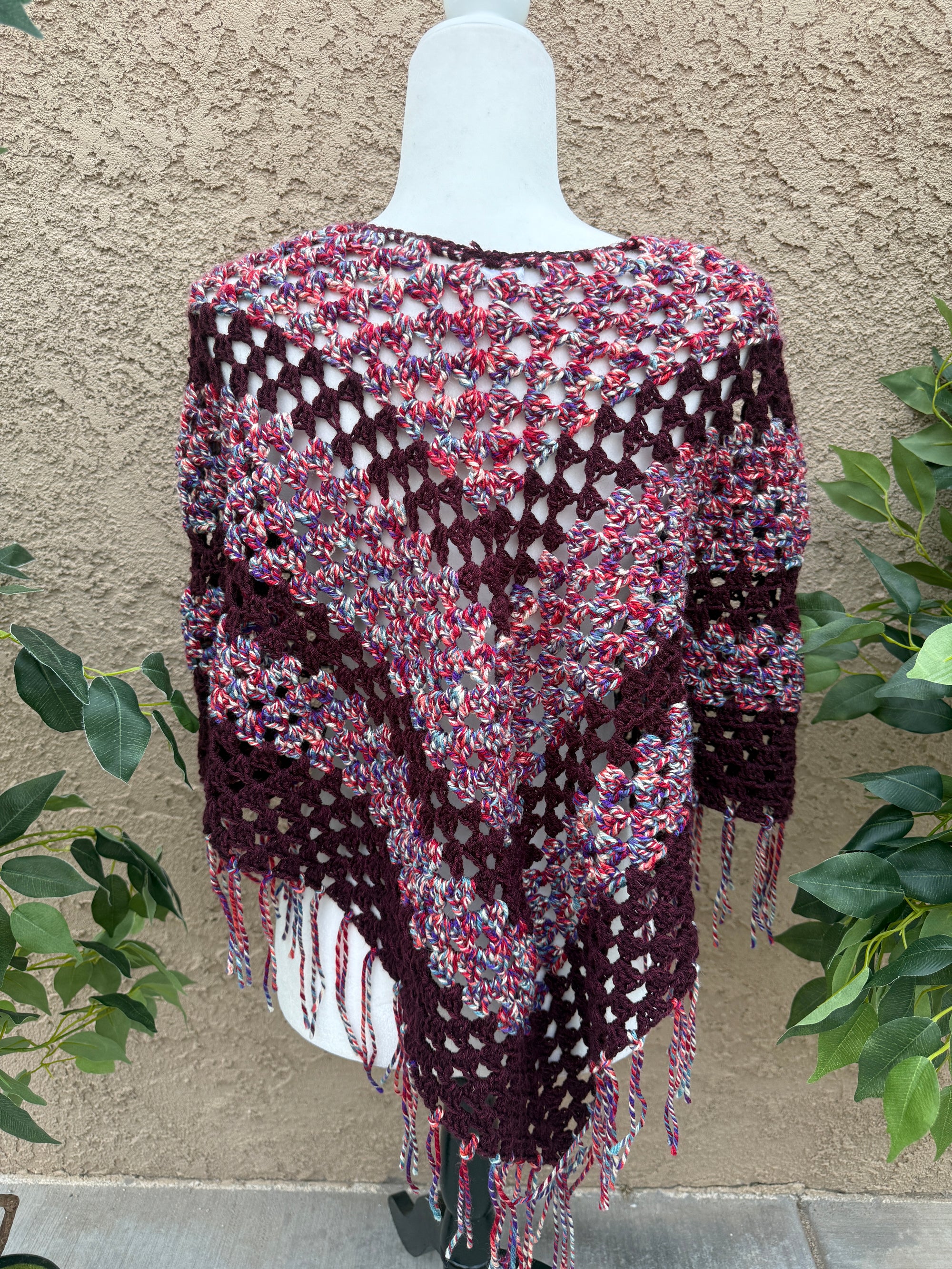 Poncho Cranberry Moth Adult size