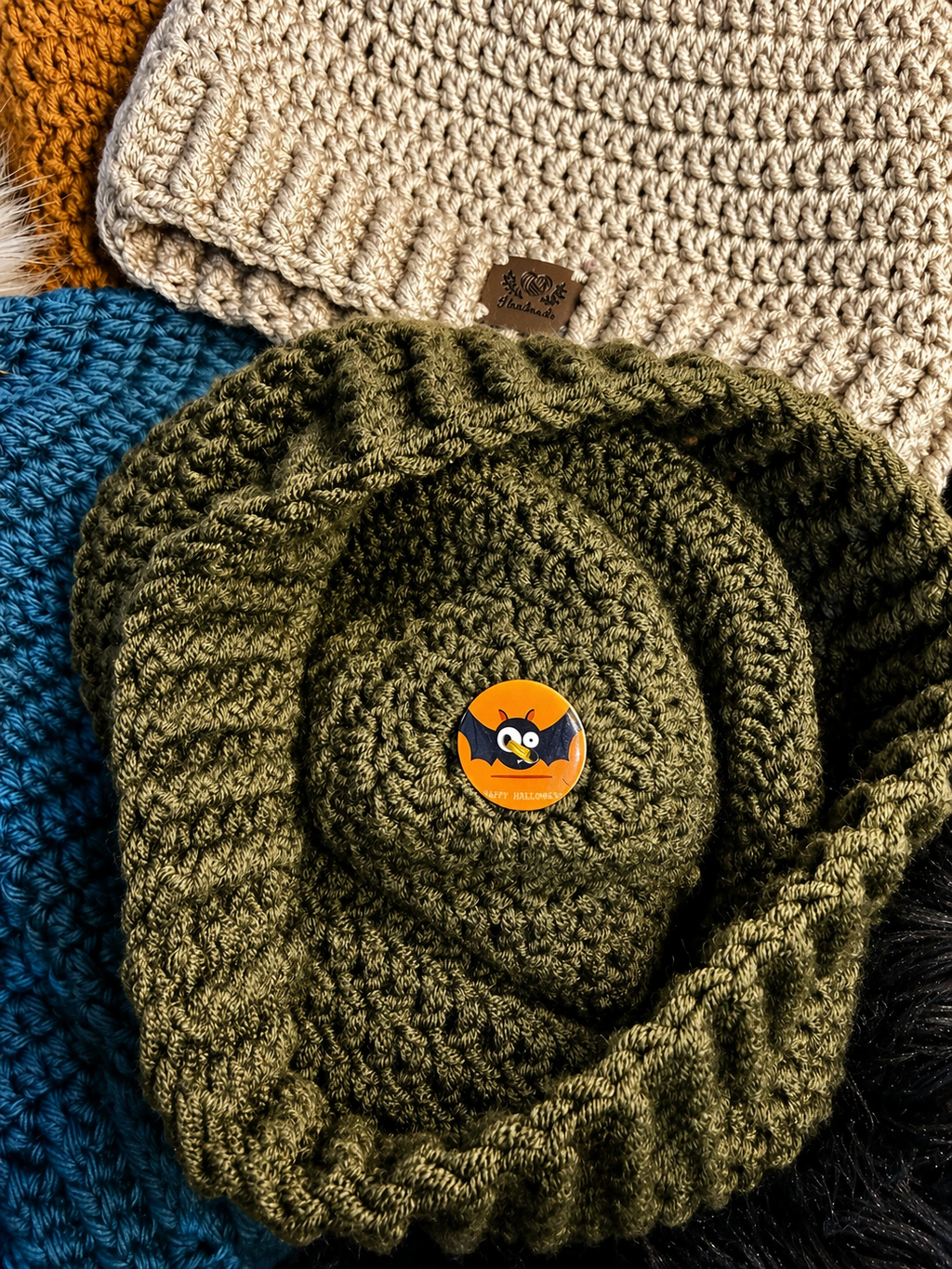 Everyday Essential Beanie – Removable Pom | Handmade Crochet Hat (Multiple Colors)