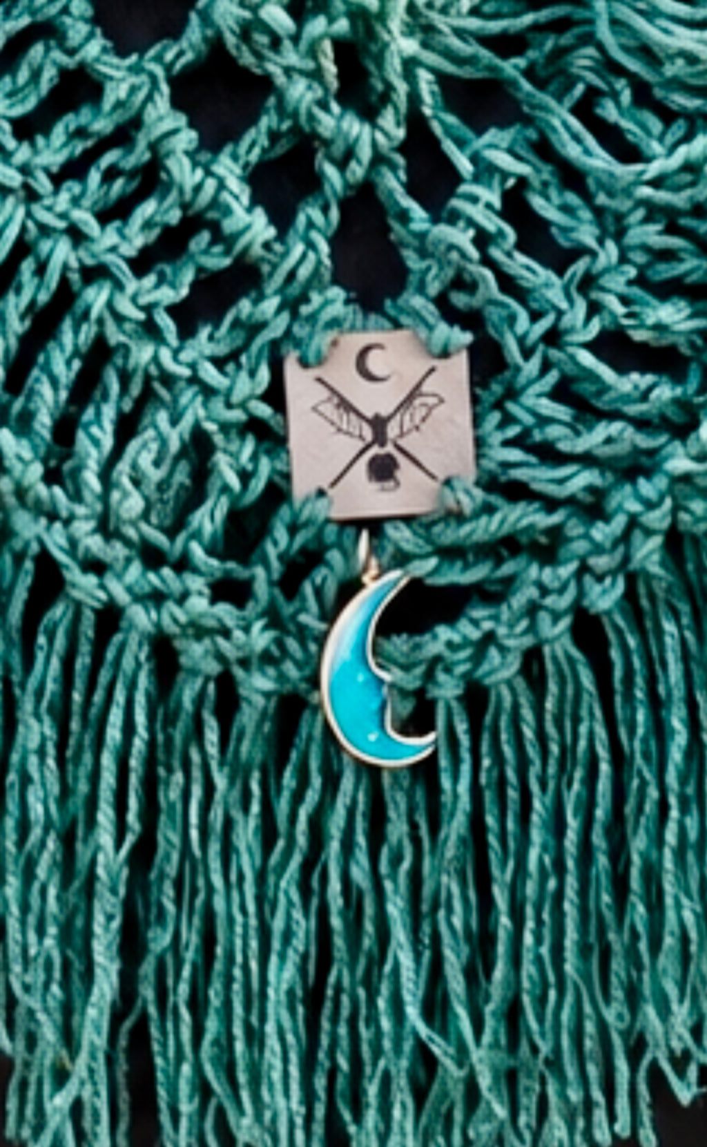 Ocean Teal Prayer Shawl | Hand Crocheted 3 Way Wearable Wrap