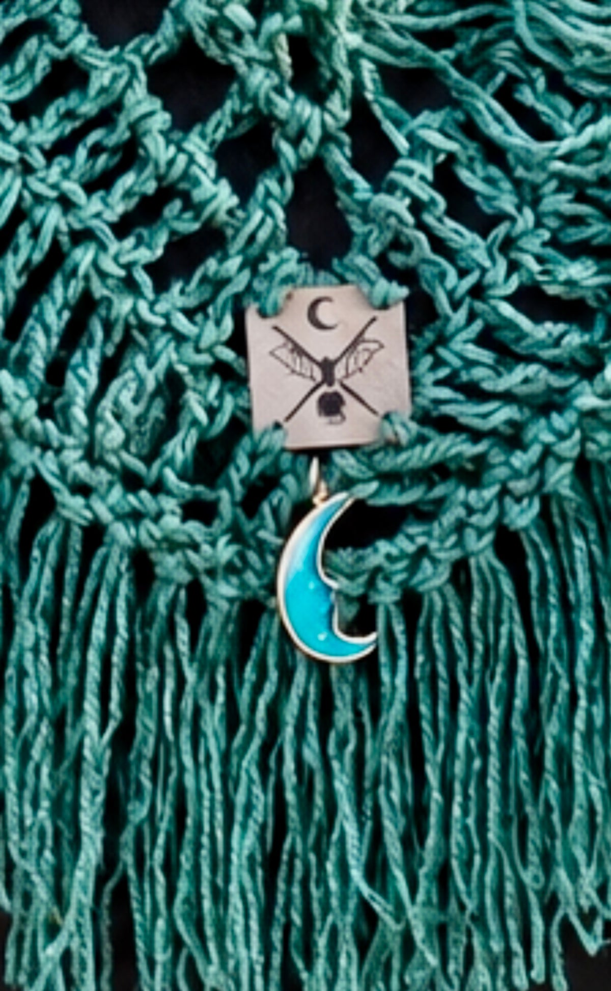 Ocean Teal Prayer Shawl | Hand Crocheted 3 Way Wearable Wrap