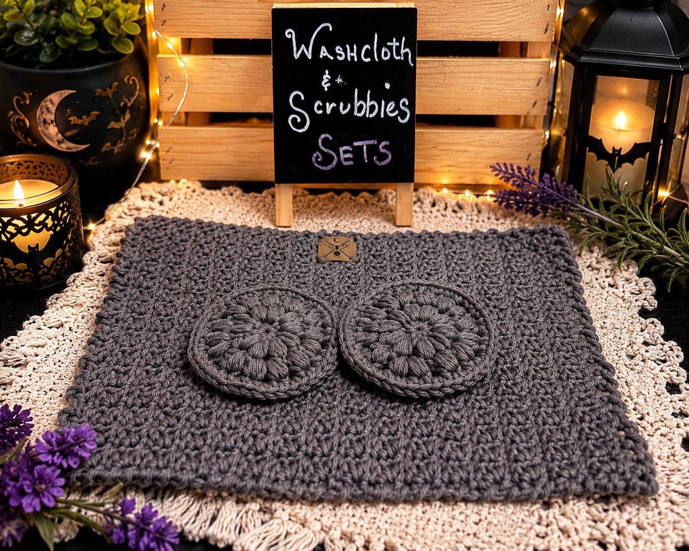 Handmade Washcloth and Scrubby Set