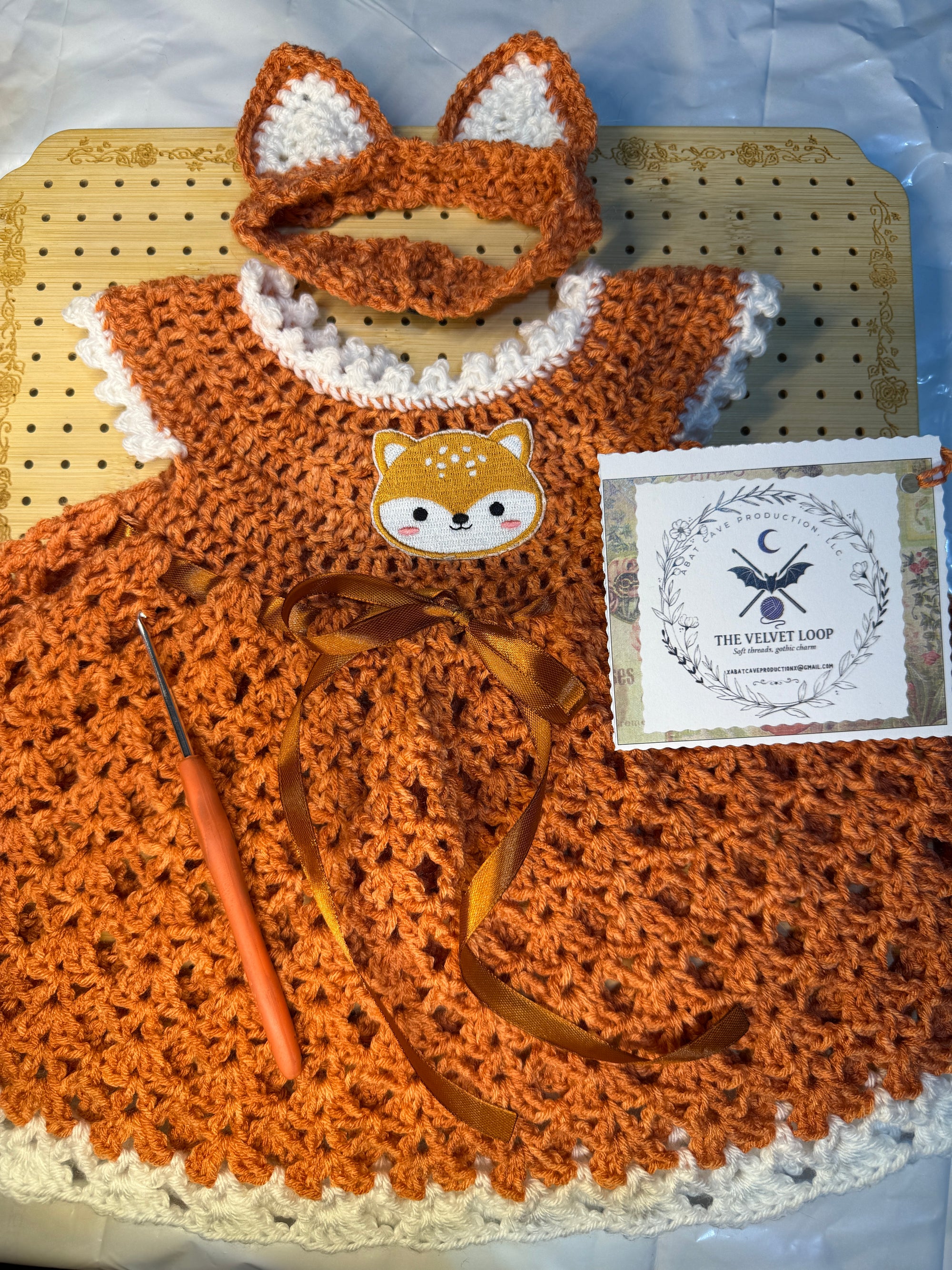 Foxy Fun Baby Dress Set (0–6 Months)