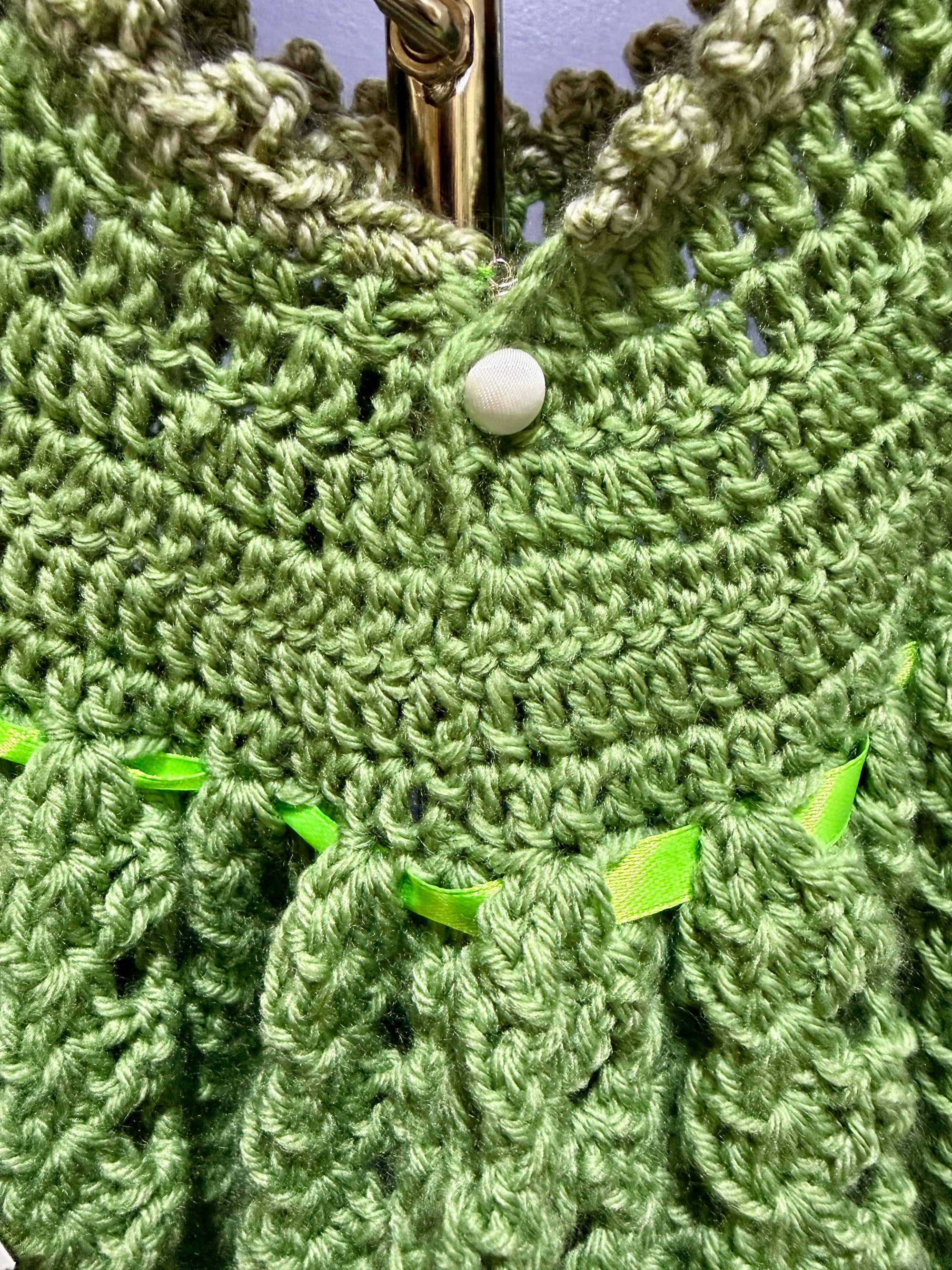 Enchanted Frog Dress Set | Crochet Baby Dress (0–3 Months) | Handmade with Frog Detail & Matching Headband