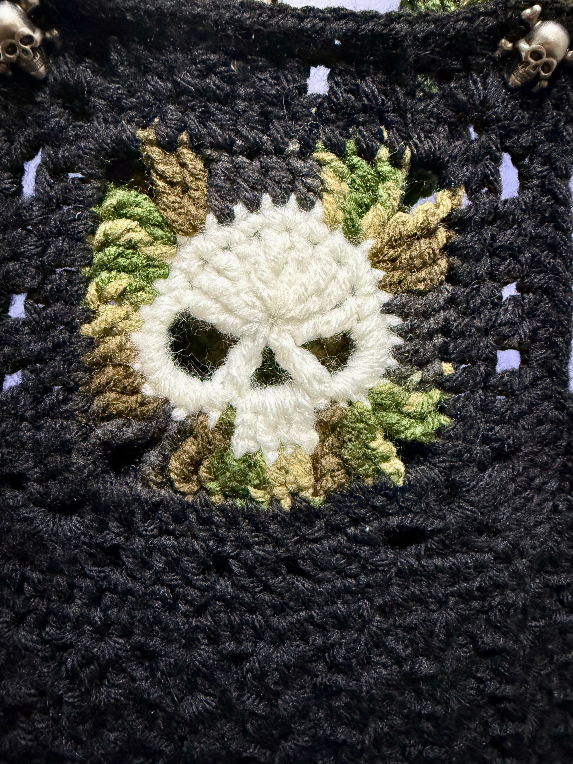 Outlaw Camo Overalls Set – 0–6 Months | Handmade Crochet with Matching Beanie