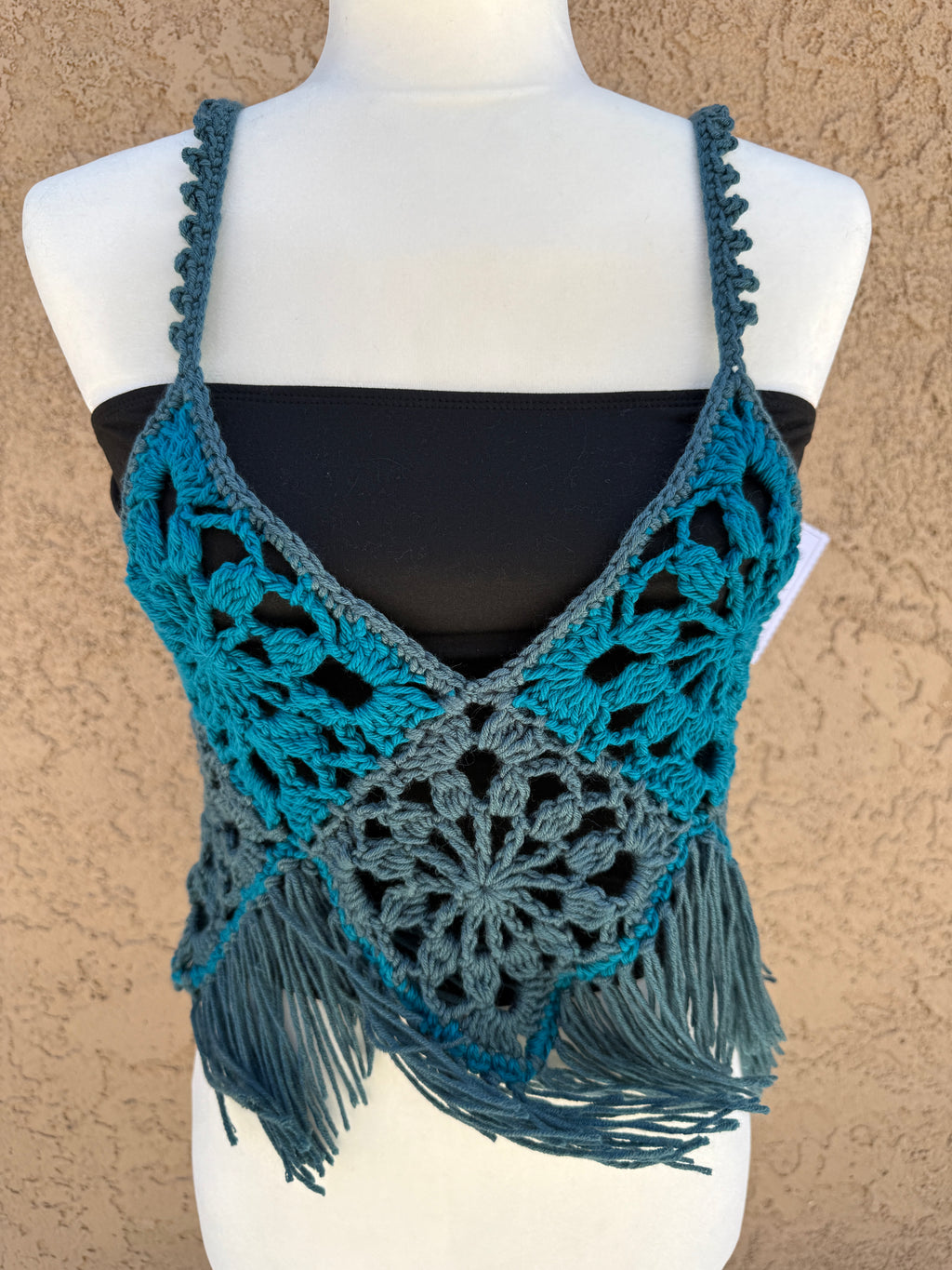 Crochet THE FRINGE BOHO Tank Top
