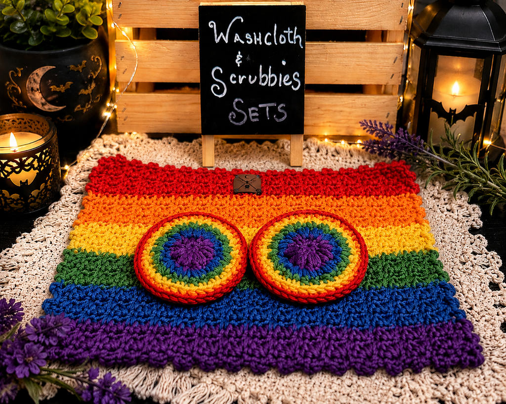 Handmade Washcloth and Scrubby Set