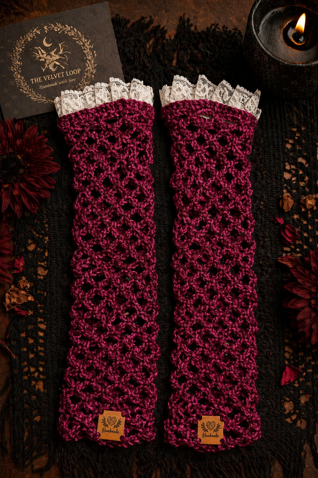 Lady Finger Gloves – Victorian Gothic Hand Warmers Handmade