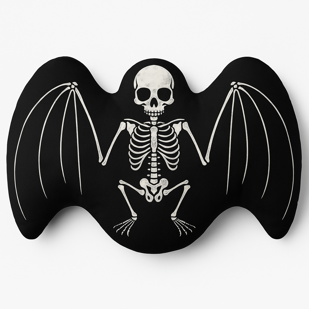 Gothic BAT Skull Custom-shaped pillow