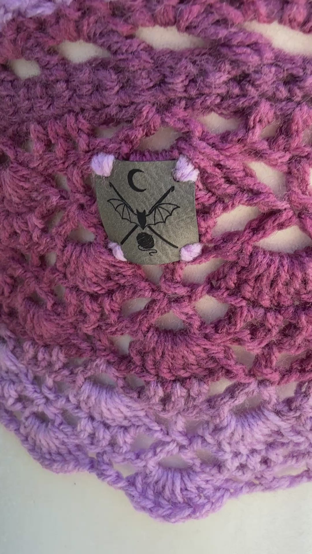 Raspberry Bloom Halter Top | Hand Crocheted Lace Up Back Top