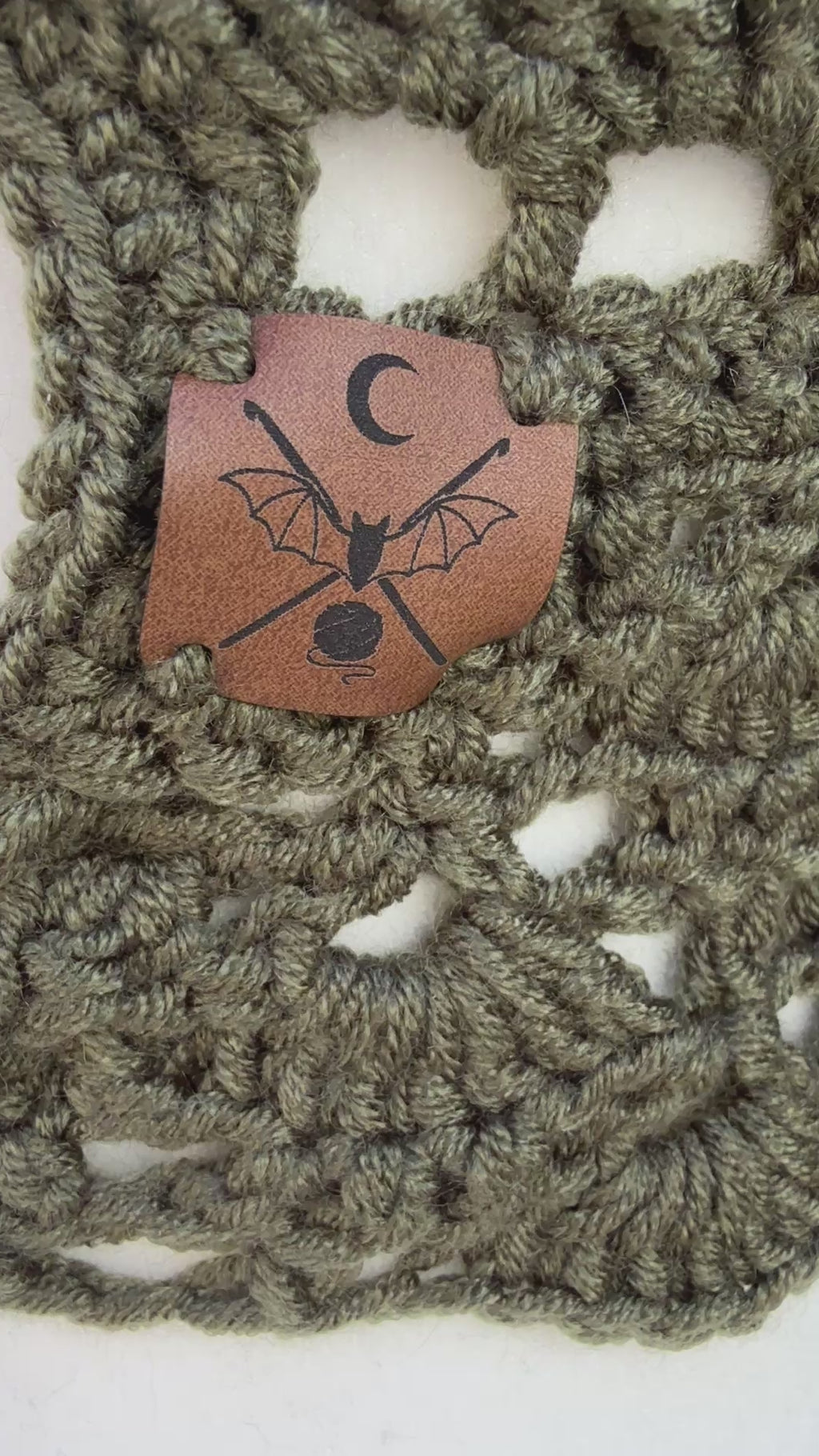 Crochet Halter Bralette – Forest Hex | Hand Crocheted Lace-Up Back Top