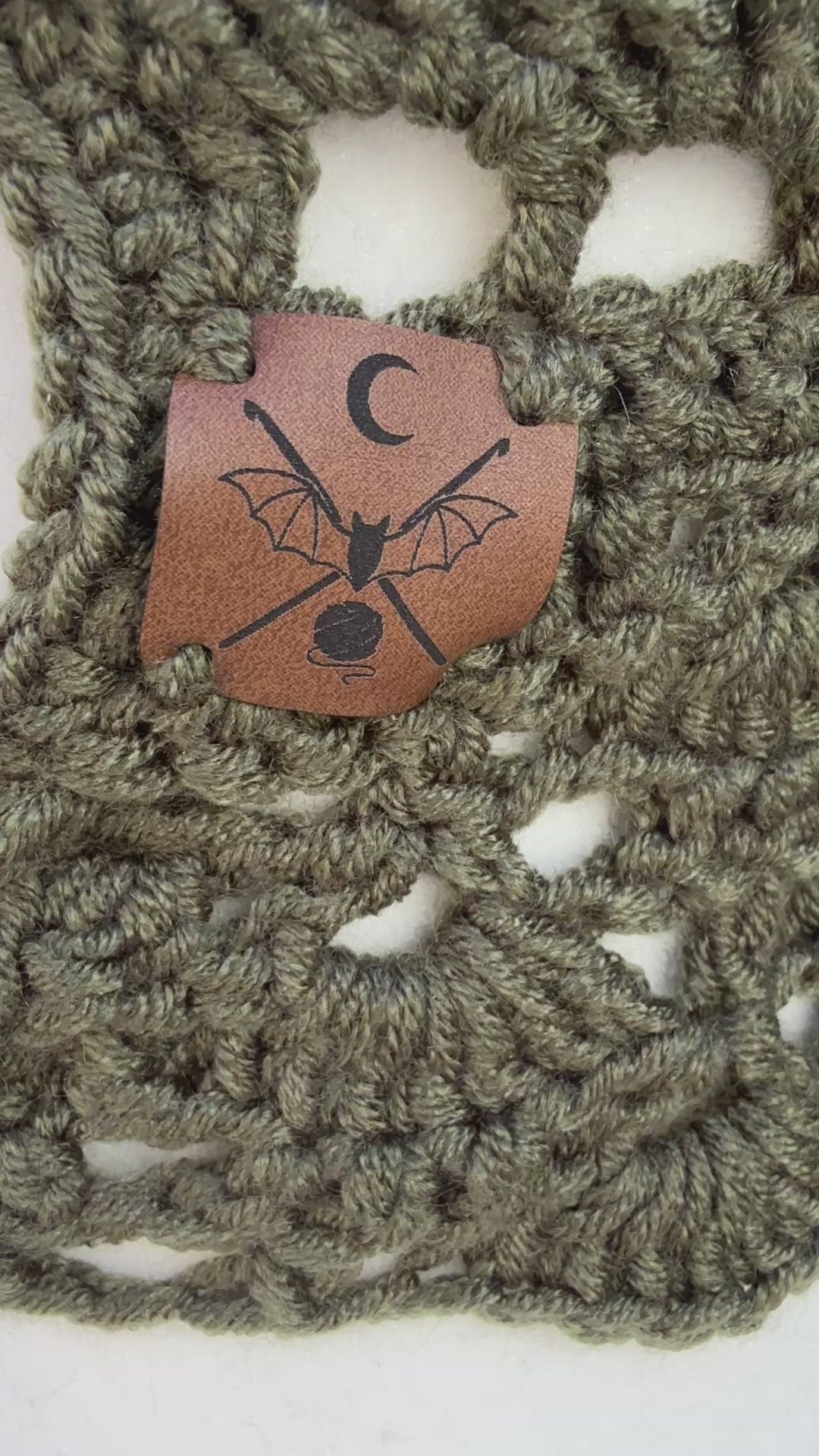 Crochet Halter Bralette – Forest Hex | Hand Crocheted Lace-Up Back Top