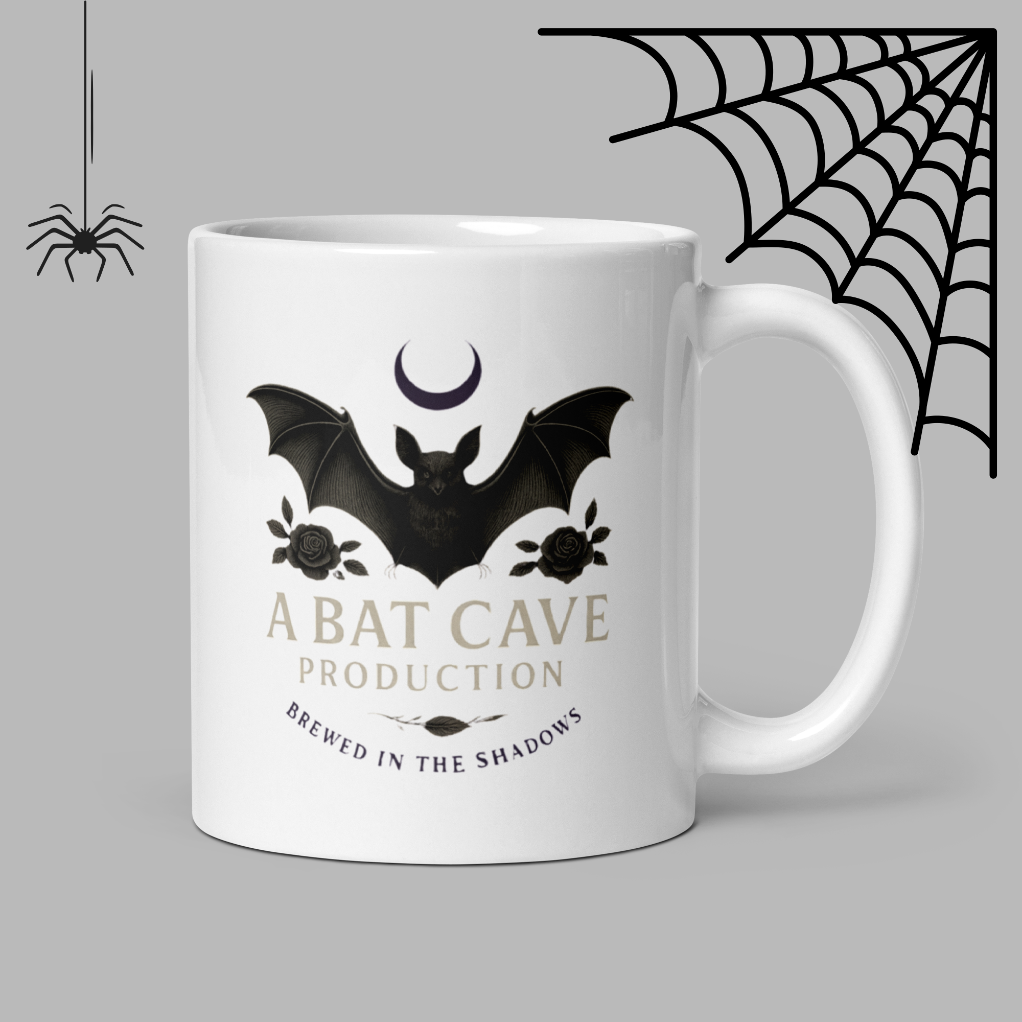 White glossy mug