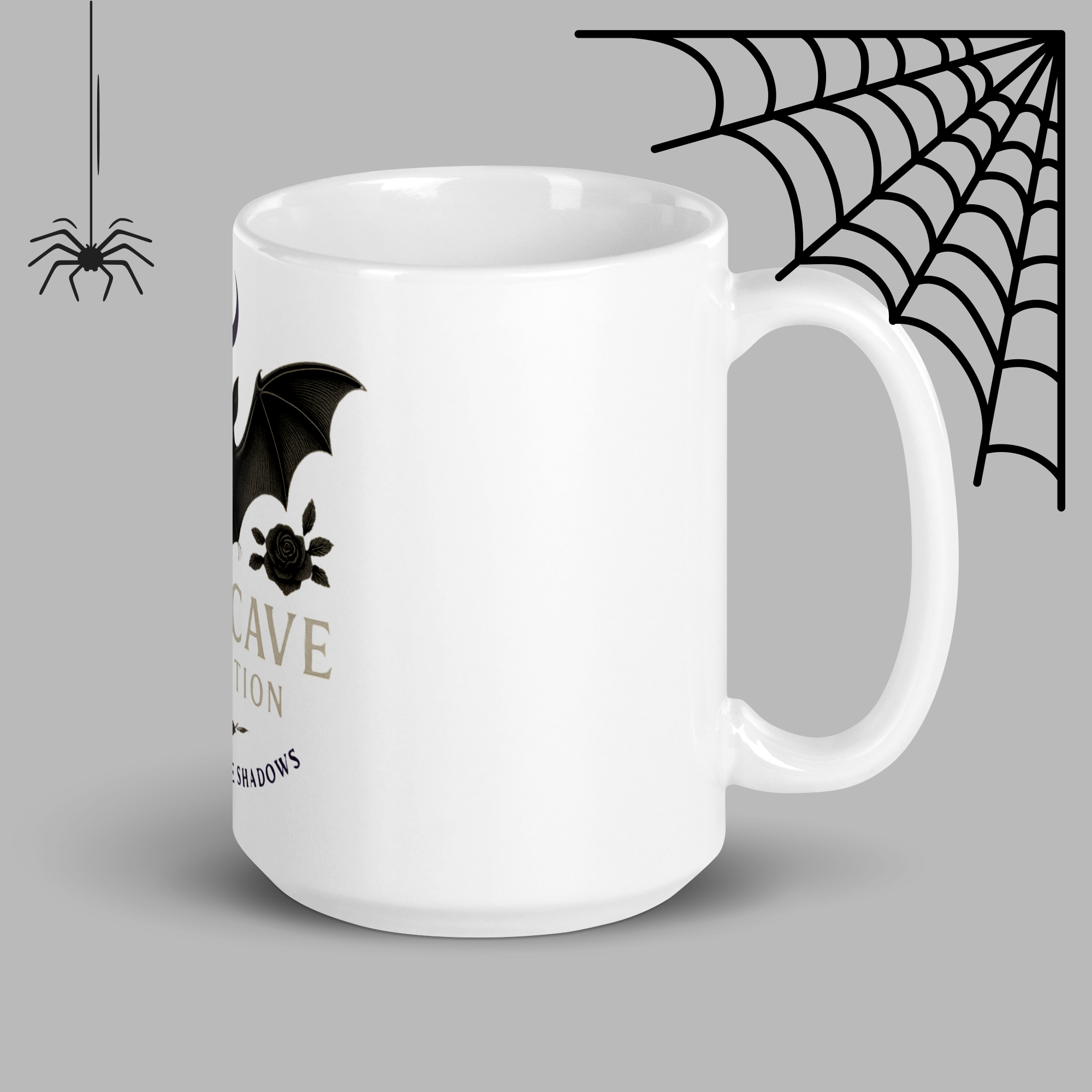 White glossy mug