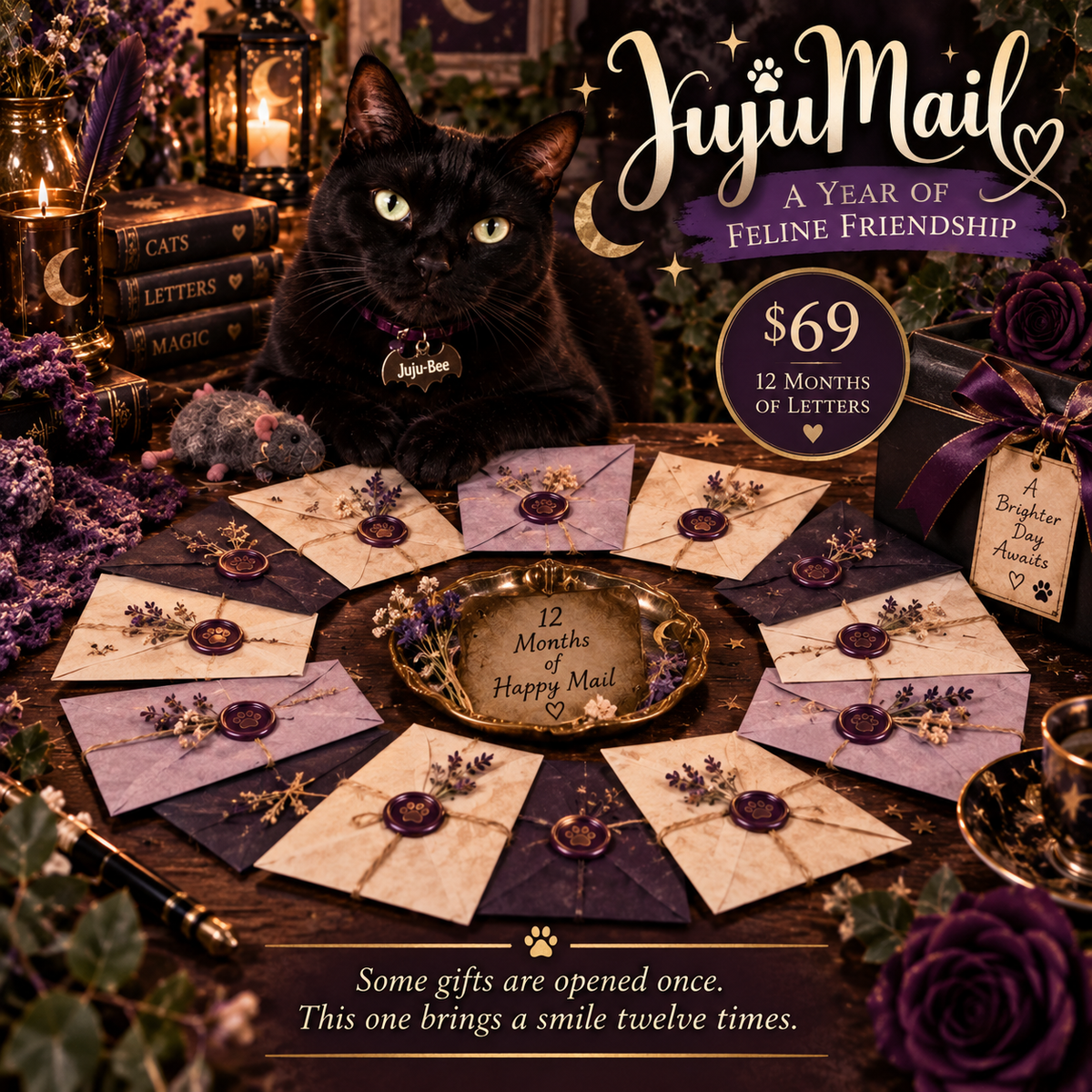 JujuMail | A Year of Feline Friendship